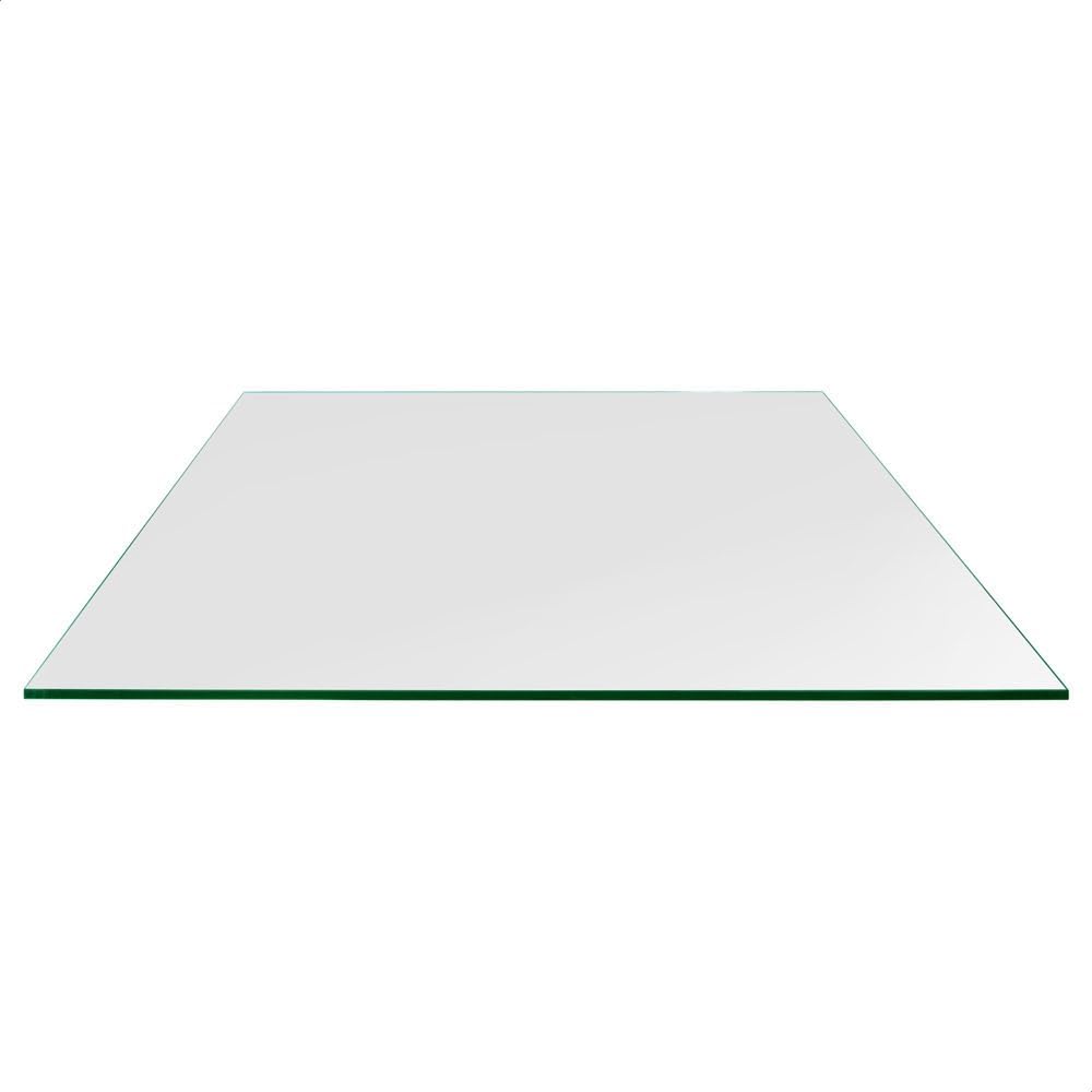 Dulles Glass 24X36 inch Rectangular Glass Table Top - Tempered - 1/4" Thick Glass Surface, Safe Flat Polished, Eased Corners, Multipurpose for Dining Table, Patio, Coffee and End Table