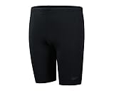 Speedo Boys Endurance+ Jammer Swimming Trunks | Training | Chlorine Resistant | Quick Drying | Stretch Fabric | Comfort Fit, Black, 13-14