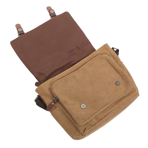 Bandolera de lona hombre casual moderno gran capacidad estudiante