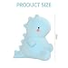 Zaloife Kuscheltier Dinosaurier Blau, Plüschtier Dino 25 cm, Stofftier Dinosaurier, Plüsch Dino Kissen Puppe Geschenk für Fans Kinder