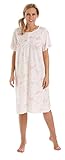 Undercover Ladies Ladyolga Short Sleeve Jersey Cotton Nightie 0104 Pink 10-12