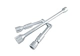 14-Inch Metric/SAE Folding Lug Wrench | ARES 70097 | Covers 17, 19, 21, & 23 MM and Approximate SAE 11/16, 3/4, 13/16, 7/8 Socket Sizes
