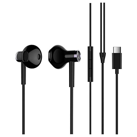 Xiaomi BRE02JY - Auriculares Tipo C Negro Audio HI-Res Y Conector Tipo C