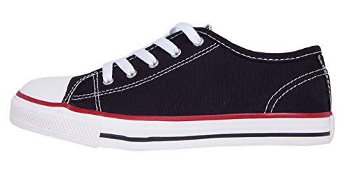 Diversão Canvas Low, Tênis Criança Unissex, Preto (Black), 32