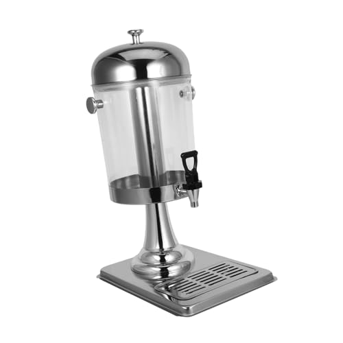 GRIRIW Transparent Stainless Steel Drink Container for Juice Milk Tea Catering Events for Parties Gatherings