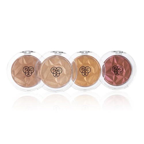 Image of PAC Killer Glow Powder Highlighter Old Rose | Micro Pearls | Rose Gold Luminous HD Shine