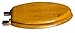 Bath Décor 5Q1E1-17BN Natural Wood Toilet Seat with Decorative Finish includes Vari-Adjust Lok-Down R'N'C Hinge, Elongated, Light Oak with Brushed Nickel