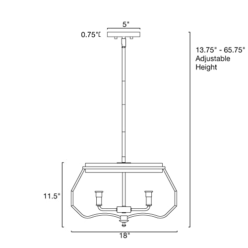 Kira Home Beckett 18" 4-Light Farmhouse Pendant Chandelier, Open Shade Design, Textured Concrete + Black Finish #TOP5