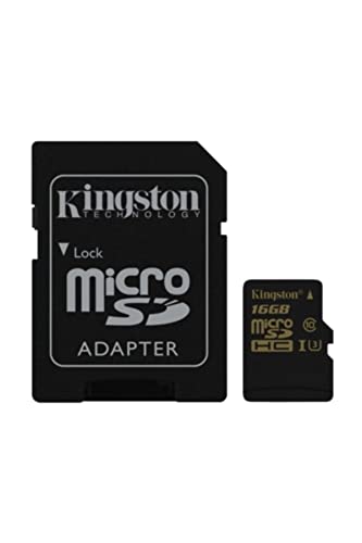 Kingston Digital 16GB Microsdhc Class U3 UHS-I 90R/45W + SD Adapter (SDCG/16GB)