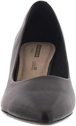 Clarks womens Linvale Jerica Pump, Black Leather, 7.5 US | Image 4