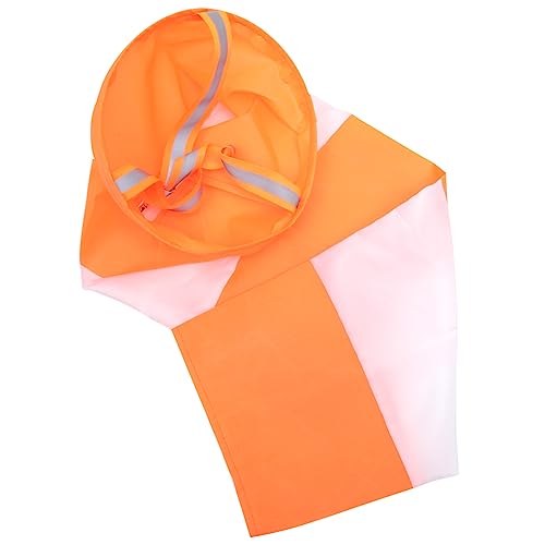 Abaodam Manche à Air Suspendue Réfléchissante pour Extérieur Jardin 60 Cm Orange et Blanc en Tissu Oxford Imperméable Indicateur Direction Vent Robuste