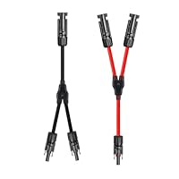 Sekesoer Solar Y Kabel 6mm², Y Stecker Solar Paar, Solarkabel Y Verteiler, PV Y Stecker Module Balkonkraftwerk (6mm² M/FF and F/MM)