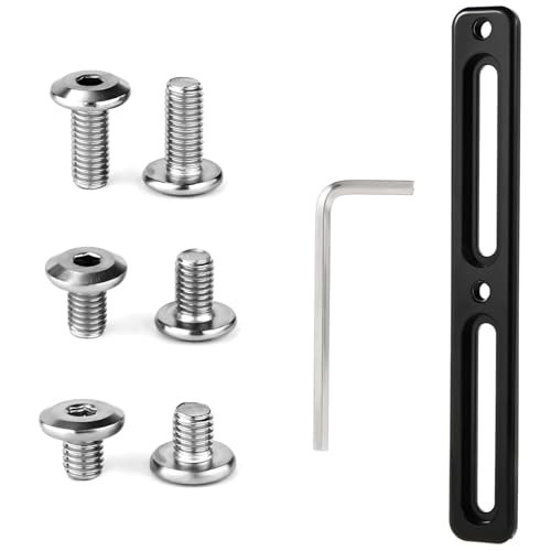 Bike Bottle Cage Adapter with 6pcs Screws and 1 Screwdriver, Adjustable 2-Slot Bike Water Bottle Bracket Adapter Bicycle Bottle Cage Mount Accessories