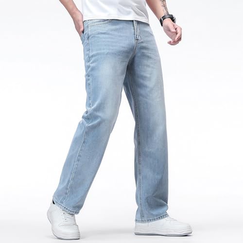 Men's Baggy Skate Jeans Plus Size Loose Straight Jeans Teen Boys Washed Denim Long Trousers Streetwear S-5XL3