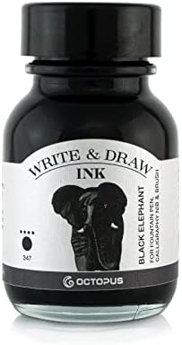 Octopus Write and Draw Ink 425 Blue Chameleon, wodoodporny atrament do pisania i rysowania, tusz do kaligrafii, odporny na działanie światła, tusz do rysowania, niebieski, 50 ml