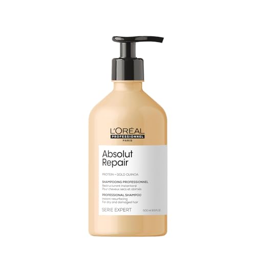 L'Oréal Professionnel Reparierendes Haarshampoo für strapaziertes und trockenes Haar, Mit Quinoa, Serie Expert, Absolut Repair Shampoo, 500 ml