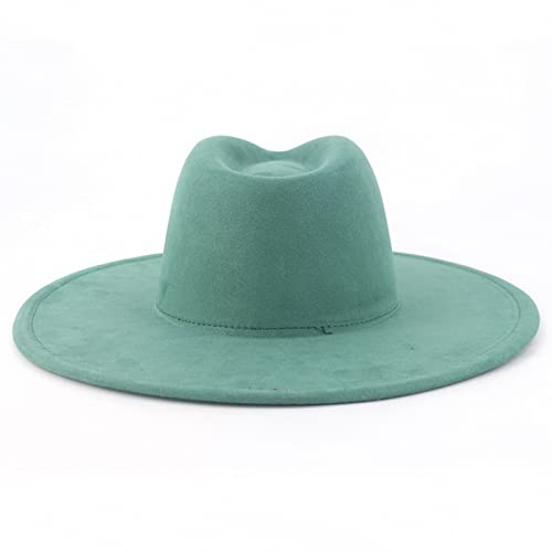 Jokejojack Solid Color Fedora Hat For Women & Men Wide Brim Felt Hat Panama Jazz Hat Panama Trilby Hat #TOP4