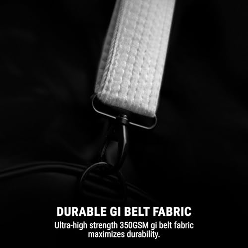 Image of Hayabusa Jiu Jitsu Ranked Duffle Strap - White, One