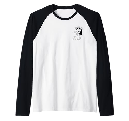 T-shirt Stitch Disney raglan et haut de baseball Lilo Hula pour vêtement pop culture