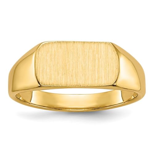 Imagen de 14 ct oro Amarillo Anillo de sello – tamaño F