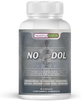 Healthy Fusion Potente tratamiento Antiinflamatorio | Analgésico y Regenerador | Cúrcuma, Glucosamina, Condroitina | Acaba con el dolor continuo o neuropático | Fórmula Eficaz | 90 caps
