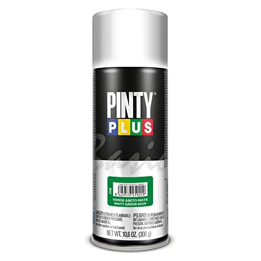 PINTY PLUS Pintura en Spray Basic 520cc Verde Abeto Mate 6029, 400ml-520cc