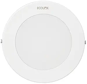 EcoLink 7-Watt Surface Round LED Downlighter (Warm White, Pack of 2)
