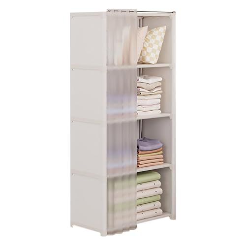 Armario portátil con tapa perchero plegable