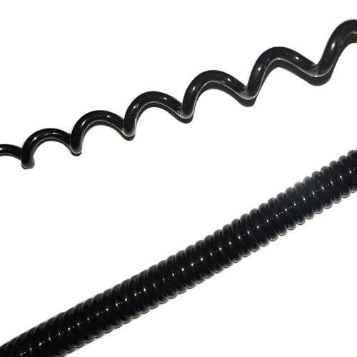 Cable de bobina retráctil para evitar enredos con muelle extensible de 1 a 3 metros 4
