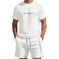 Camiseta de Manga Corta con Cuello Redondo y Estampado de