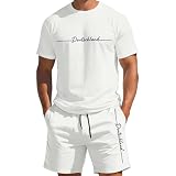 Camiseta de Manga Corta con Cuello Redondo y Estampado de Alfabeto Degradado de Verano (White, XXS)