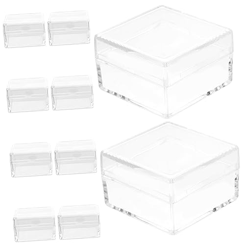 MOBUTOFU 10pcs Plastic Specimen Containers Display Boxes Wide Application for Jewelry Storage