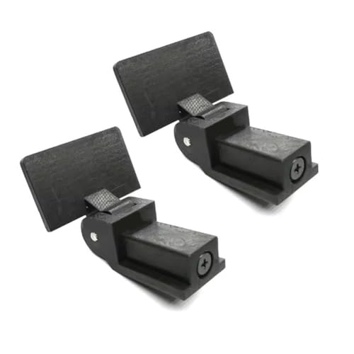 Getdoublerich Cubierta de bisagra giratoria para Audio-Technica AT-LP120, LP60X, LP5, LP3, LP70X, LP140 - Kit de bisagras protectoras de plástico (2 unidades), color negro