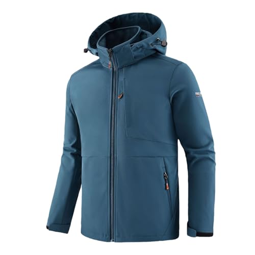 Veste de pluie homme imperméable doublée en polaire pour randonnée et mi-saison