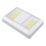 Mikikit 4pcs Magnetic Wardrobe Lamp Emergency Light for Home Use Cordless Led Wall Light Simple Design Practical Lighting Tool for Hallway and Closet White