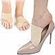Norhogo 1 Paar Großer Zeh & Fußzehen Entlastung Vorfusspolster- Rutschfeste Fußschützer, Hallux Valgus Socken, Ballenzehen für Hammer Zehe Schmerzlinderung für Damen & Herren, Hautton Größe S 35-40