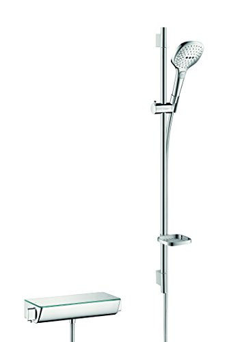 hansgrohe Raindance Select E Combi douche E 120 3 jet avec barre 90 cm/Ecostat Select, chromé, 27039000