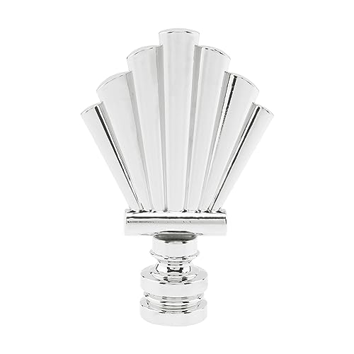 Image of RTNLIT Lamp Finial Cap Knob 2.8 Inch Tall Lamp Finials Decorative Alloy Finials for Lamp Shades, Tapped 1 /4-28 Lamp Knob Replacement, Silver