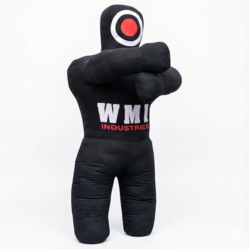 MMA BJJ Dummy for Kids, Made with Durable Canvas for Training and Practice, 40 inch Size, Unfilled (Black) - Thumbnail 4