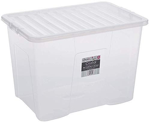 Wham Plastic Storage Boxes - Pack Of 5 (80 Litre)