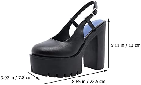 chunky platform heels closed toe