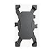 CandyTT Support de téléphone pour vélo, Support réglable à 360 degrés pour Guidon de Moto, Pince de téléphone pour Scooter, pour téléphone Portable de 4,0 à 6,8 Pouces (Noir 177 * 89 * 110 mm)