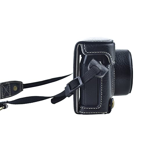 Funda para cámara Rieibi X100V cuero retro negro miniatura 7