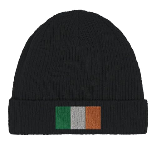 Bonnet en coton aux couleurs de l'Irlande avec finitions soignées pour l'hiver