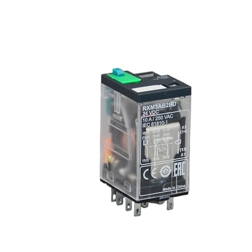 Relais intermédiaire RXM3AB2BD 24V DC 10A avec indicateur LED et 3 contacts inverseurs compacts - 2