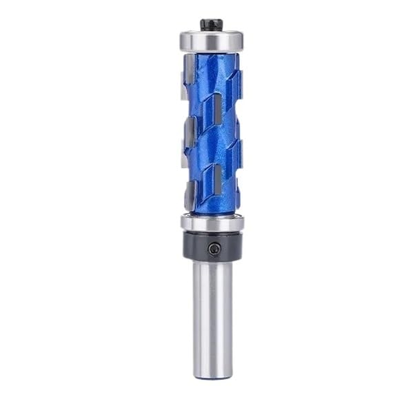 Fresa de carburo sólido 12 mm y 1/2", fresa extremo al ras con doble rodamiento en espiral for madera(12.7mmx44.5mm)