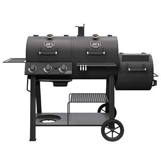 Oklahoma Joe's Canyon Combo Dual Fuel 3-Burner Propane Gas and Charcoal Smoker and Grill with 1031 sq. in. Cooking Area in Black