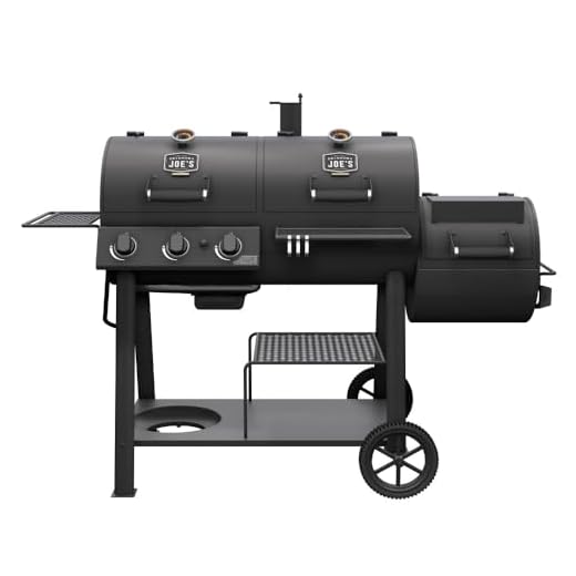 Oklahoma Joe's Canyon Combo Charcoal and Gas Smoker & Grill, Black - 24203004