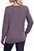 WIHOLL Womens Sweaters 2025 Trendy Fashion Fall Clothes V Neck Long Sleeve Tops Cute Cashmere Sweaters Lightweight Pullover School Outfits for Teachers Grey Purple M