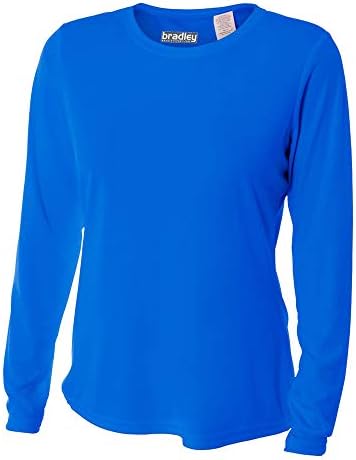 Women's Casual Fit Long Sleeve Rash Guard Swim Shirt with UV Protection Royal